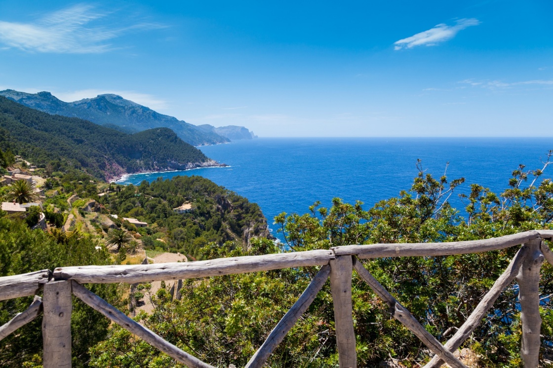 Tramuntana Mountain Range in Majorca North Coast from Verger Viewpoint