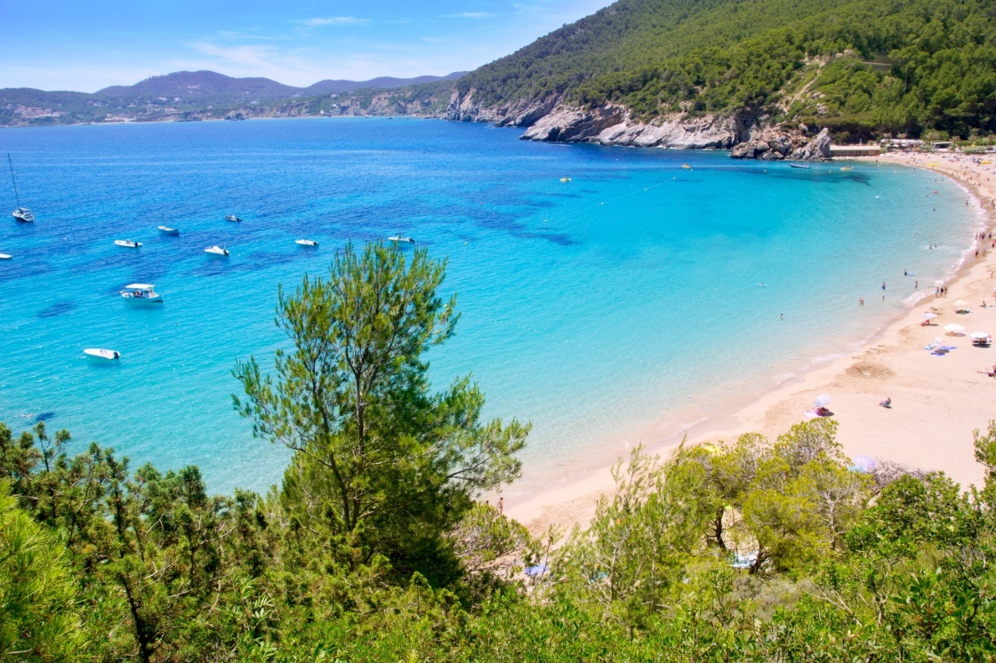 Ibiza Cala de Sant Vicent caleta de san vicente beach turquoise water